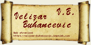 Velizar Buhančević vizit kartica
